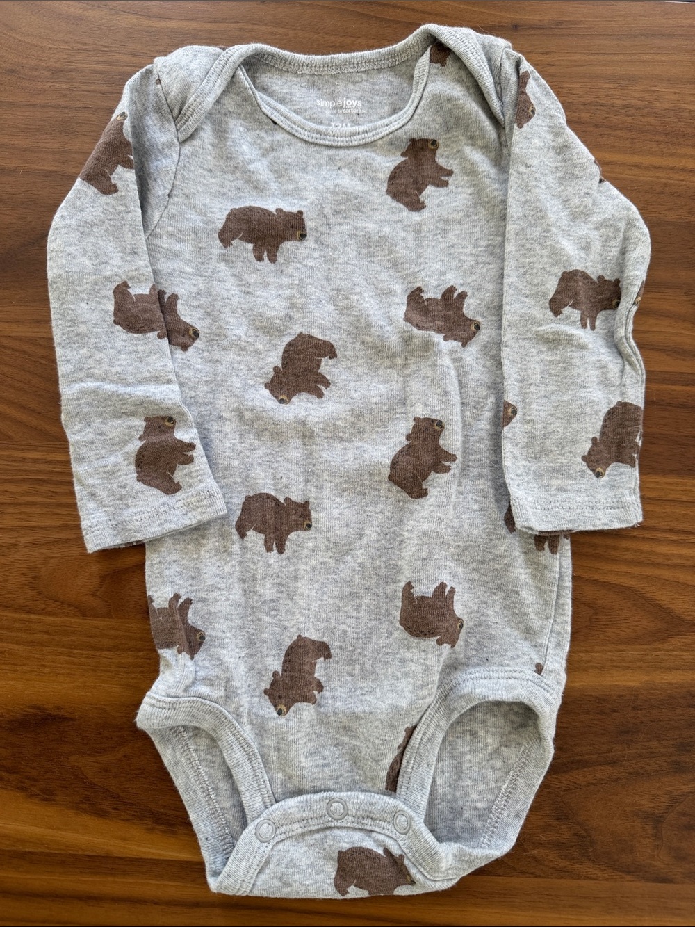 Simple Joys by Carters Onesie with Long Sleeves 12 Months